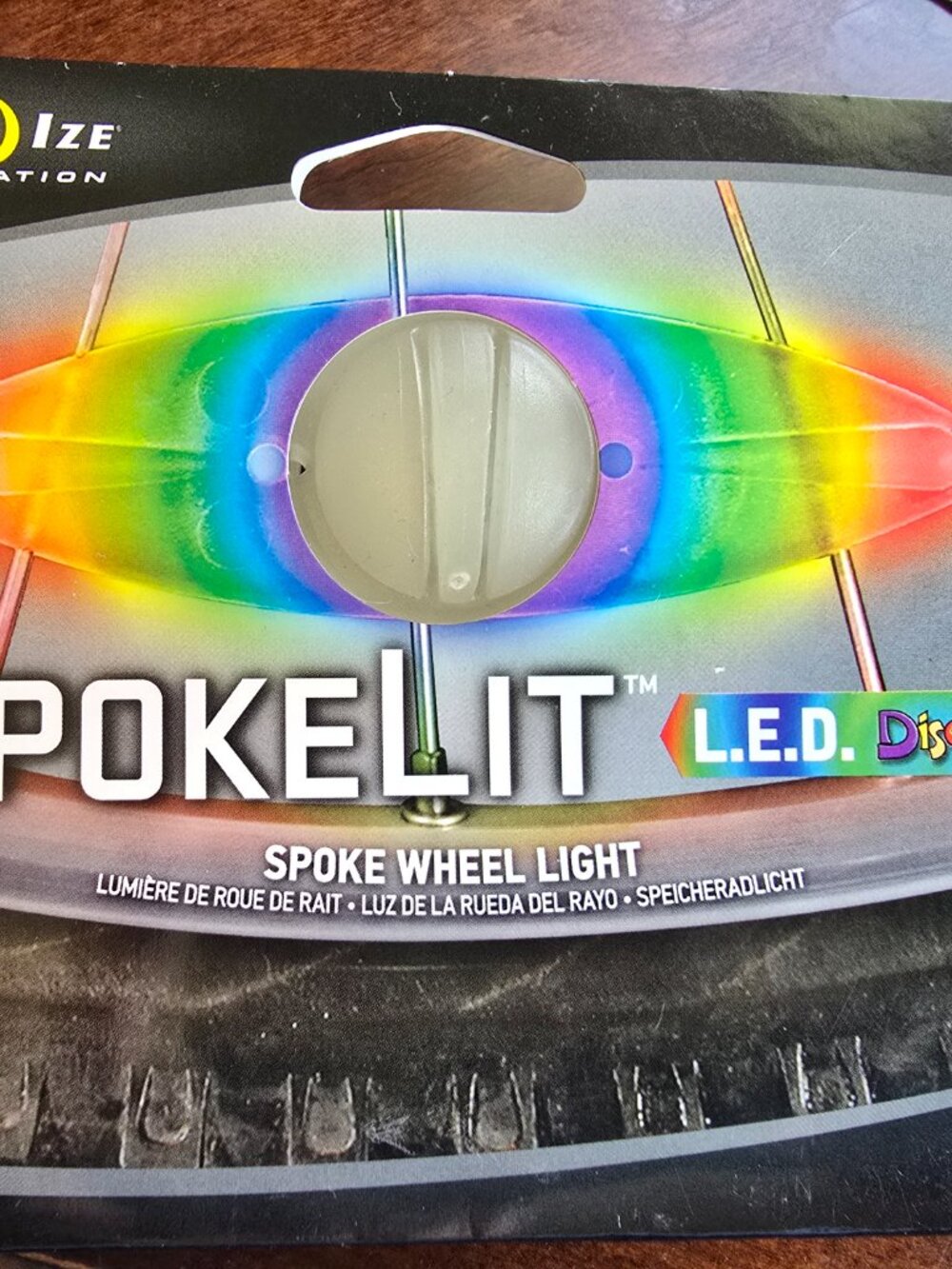Nite Ize SpokeLit L.E.D. Disc-O Spoke Wheel Light Bike Safety New